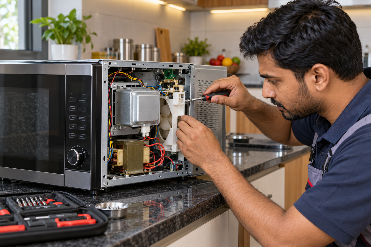 Microwave oven repair at home