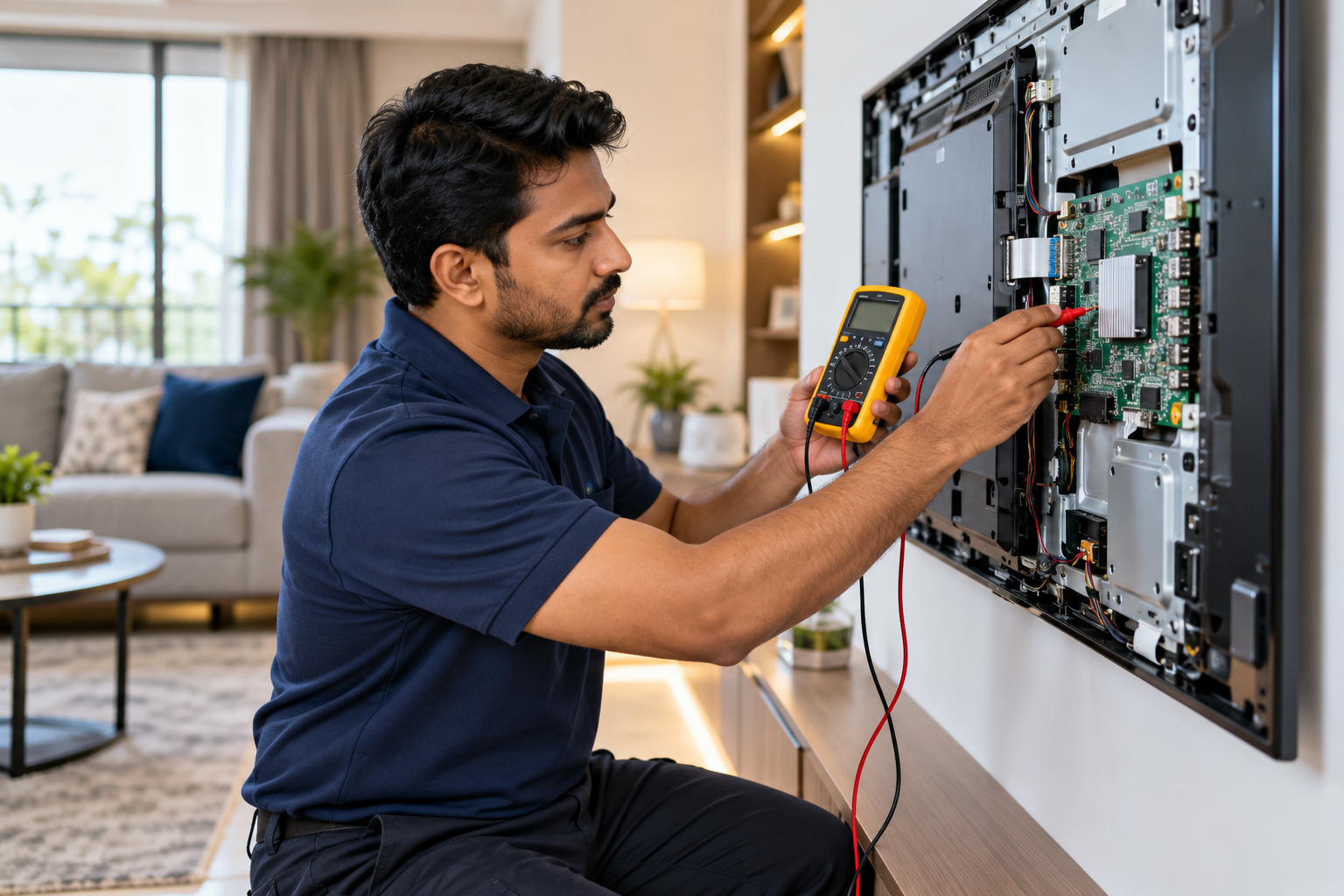 LED television repair at home