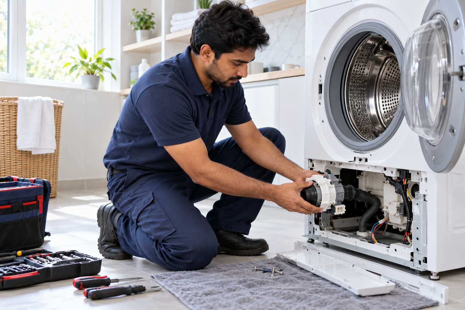 Washing machine repair at home
